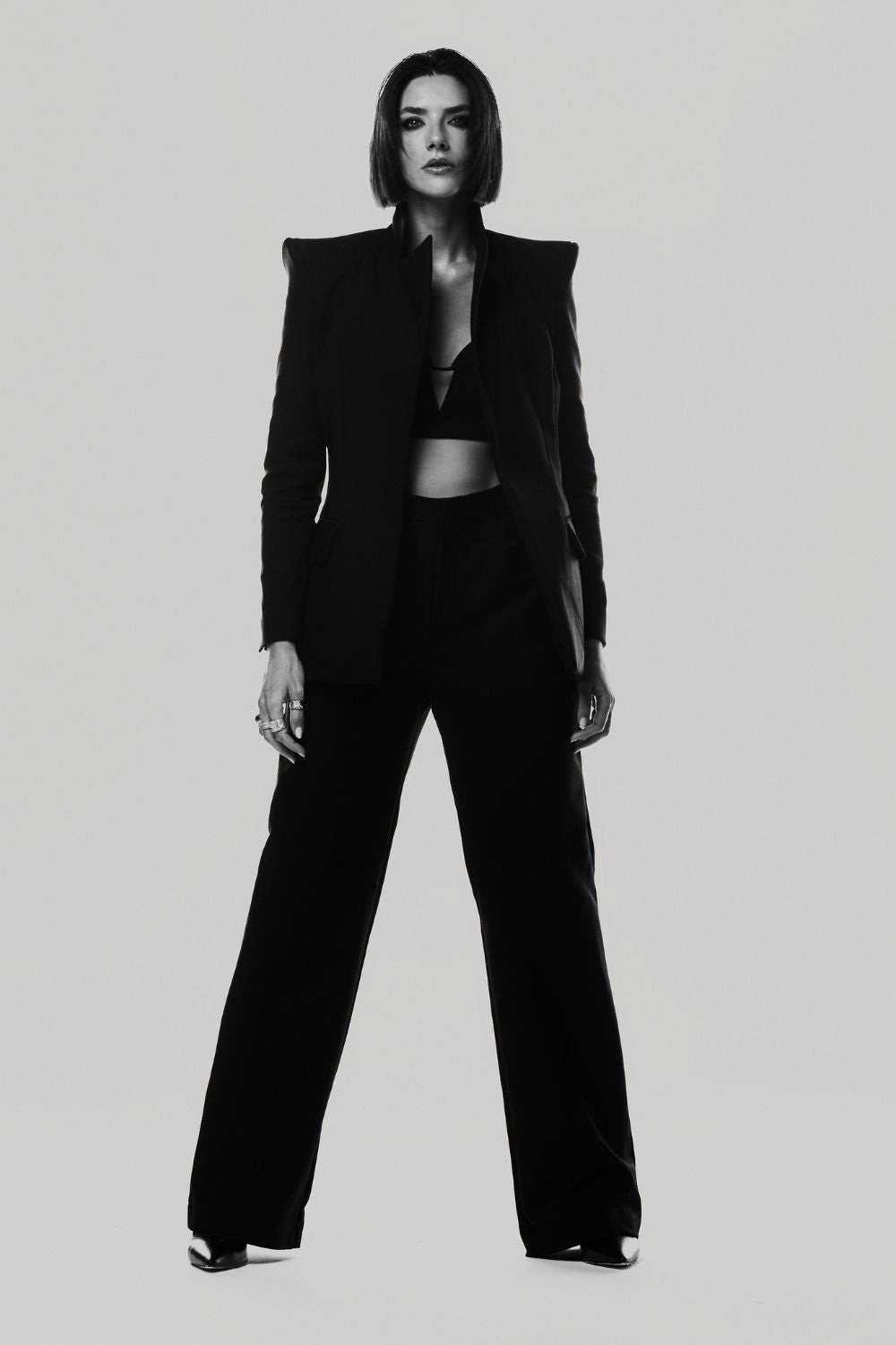 Calça alfaiataria lisa ano 1990