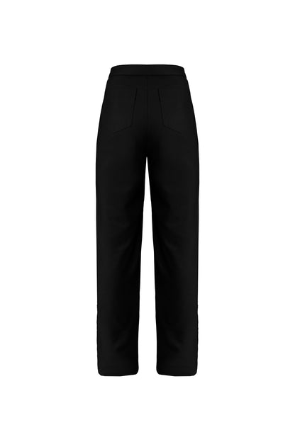 Calça alfaiataria lisa ano 1990