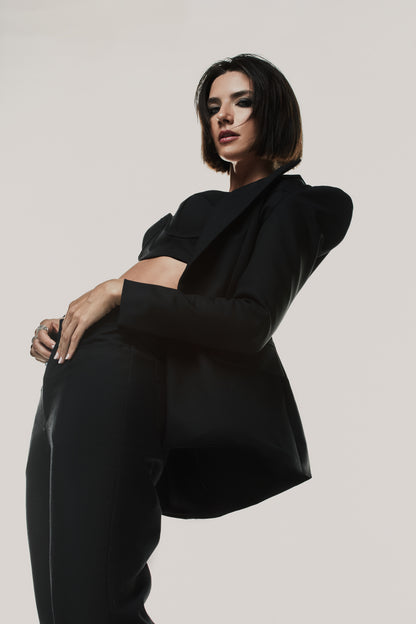 Calça alfaiataria lisa ano 1990